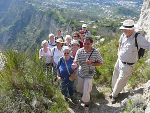 Insel Ischia. Wandergruppe