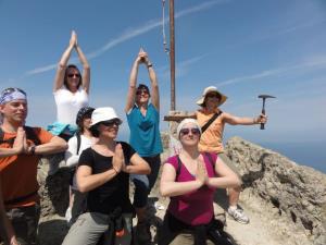 Insel Ischia. Wandergruppe