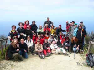 Insel Ischia. Wandergruppe